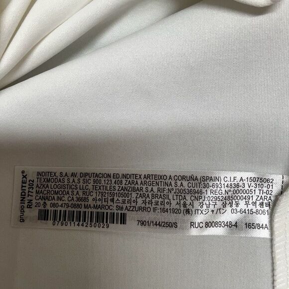 Zara White Sleeveless Wrap Dress Size Small - Picture 10 of 11